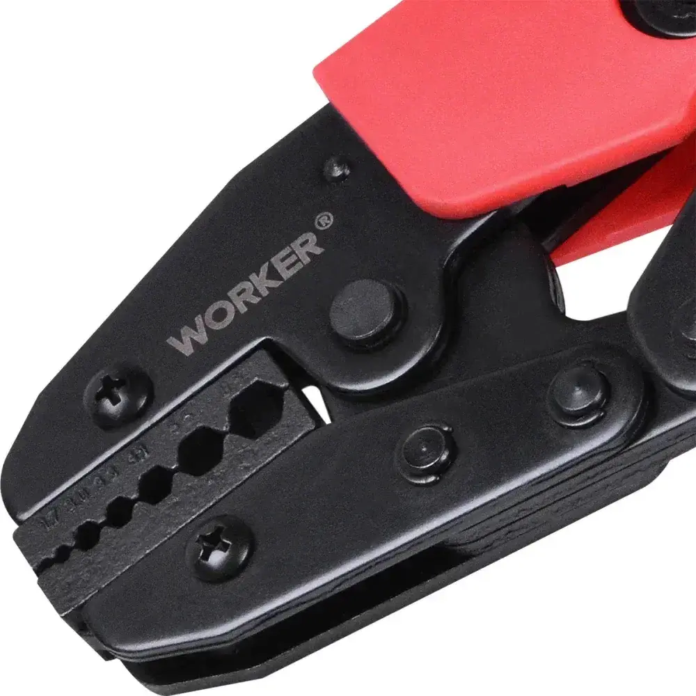 Alicate crimpador para cabos coaxiais 2,5-33,5MM² Worker — fotografia 9