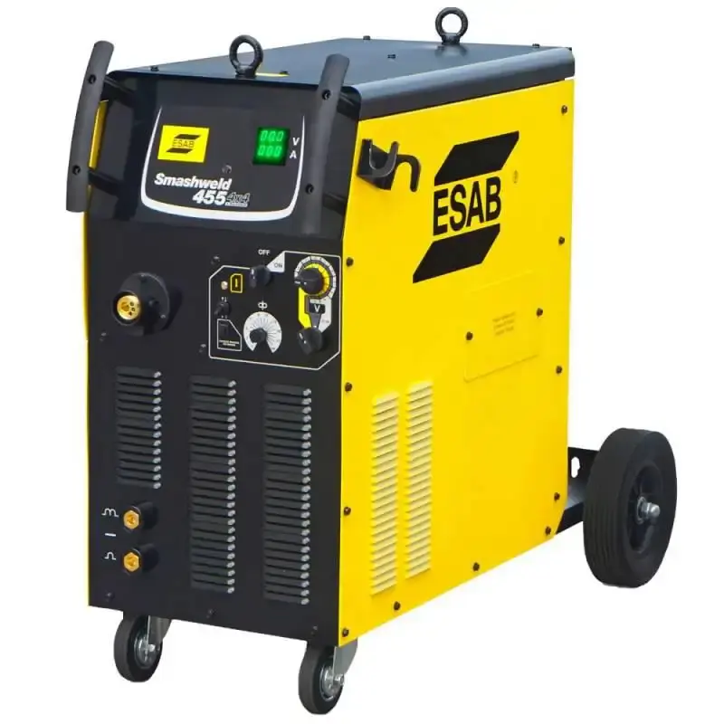 Máquina de solda mig/mag 300A à 100% smashweld 455 cabeçote interno 19.9KVA trifásica 742523 Esab
