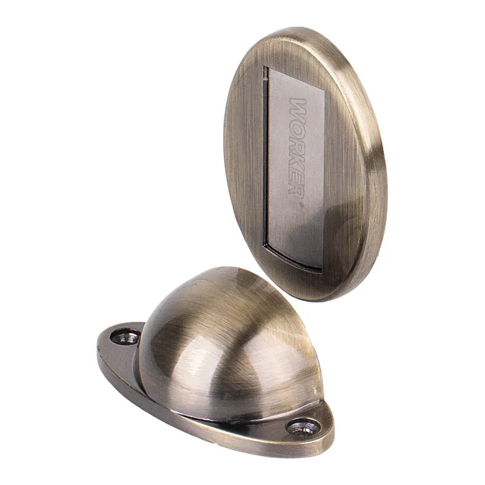Fixador de porta magnética tipo invisível cor latão Worker