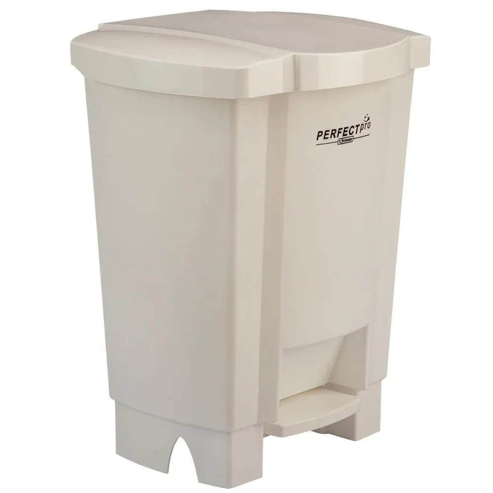 Lixeira resistente e balanceada branca 17L Perfect — fotografia 6