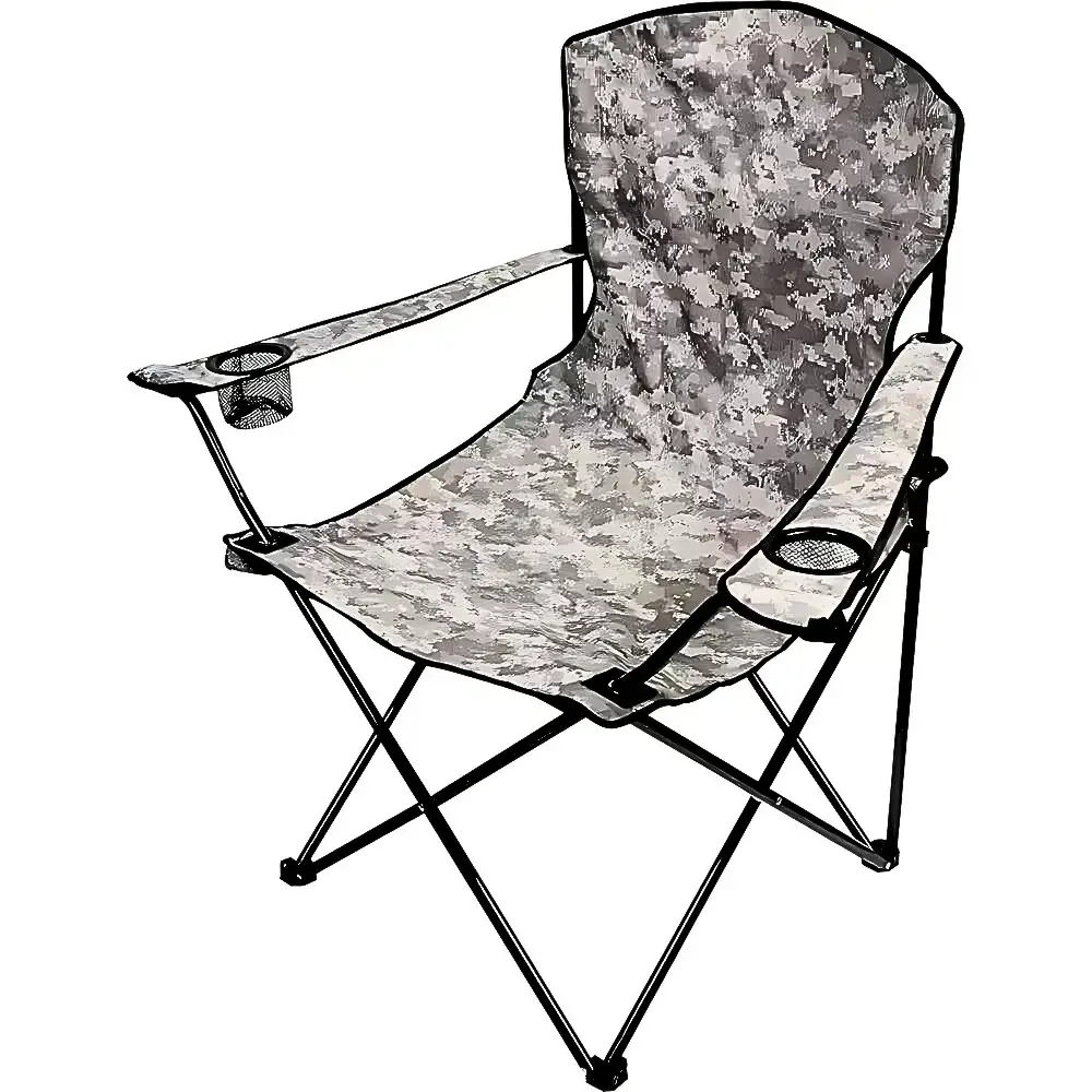 Cadeira dobrável camuflada para camping com porta copo Kala — fotografia de referência