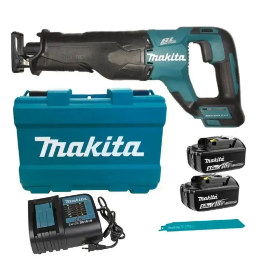 Serra sabre à bateria 40,0V com 2 baterias e maleta JR001GD201 Makita 220 V — fotografia 12
