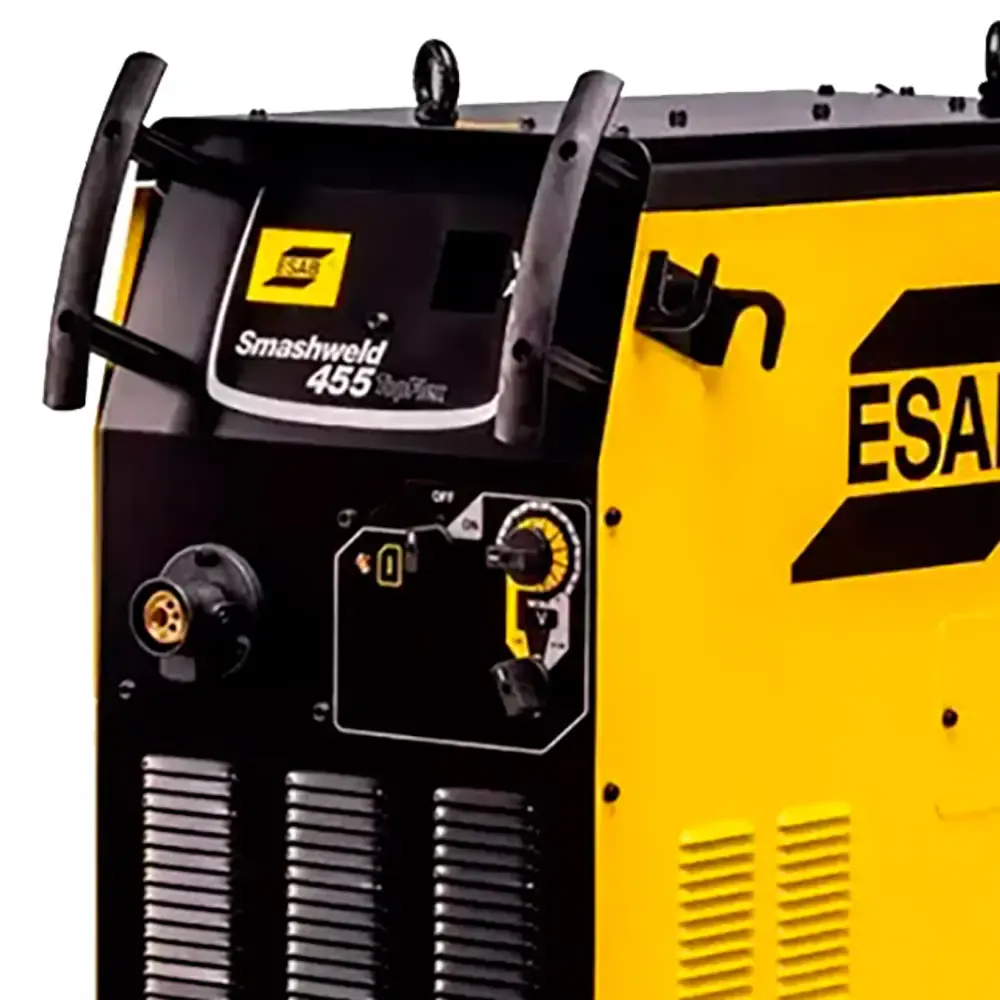 Máquina de solda MIG 445 topflex 300A à 100% com conjunto de cabos Esab — fotografia 2