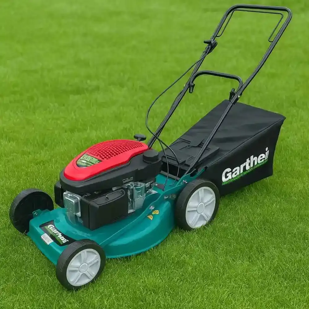 Cortador de grama a gasolina 6 HP 4 tempos com recolhedor PRO-6000C Garthen — fotografia 5