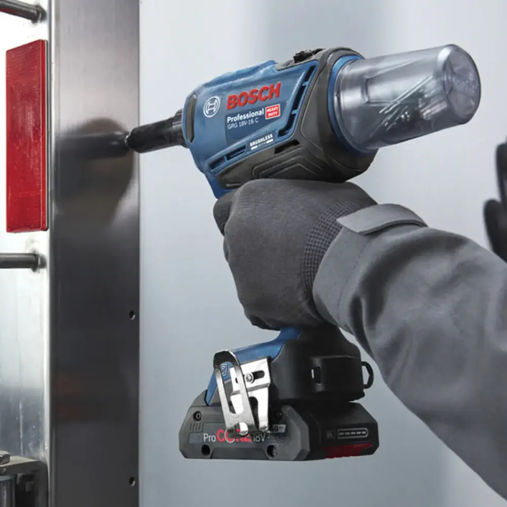 Rebitador à bateria 18V brushless GRG 18V-16C sem bateria e sem carregador Bosch — fotografia 7