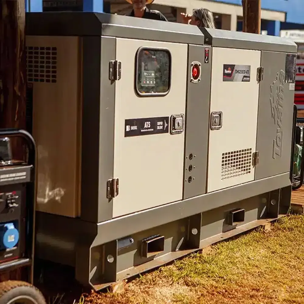 Gerador a diesel cabinado 27,5KVA silencioso trifásico 380V TDMG25SE3-ATS 254-201 Toyama — fotografia 5
