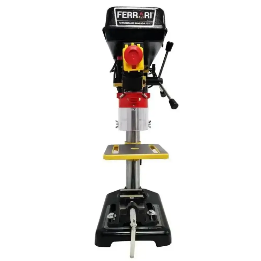 Furadeira bancada mandril 1/2 POL motor 350W com morsa FG13CM Ferrari 110 V — fotografia 8