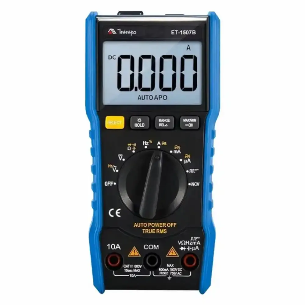 Multímetro digital CAT III 600V com função NCV ET-1507B Minipa