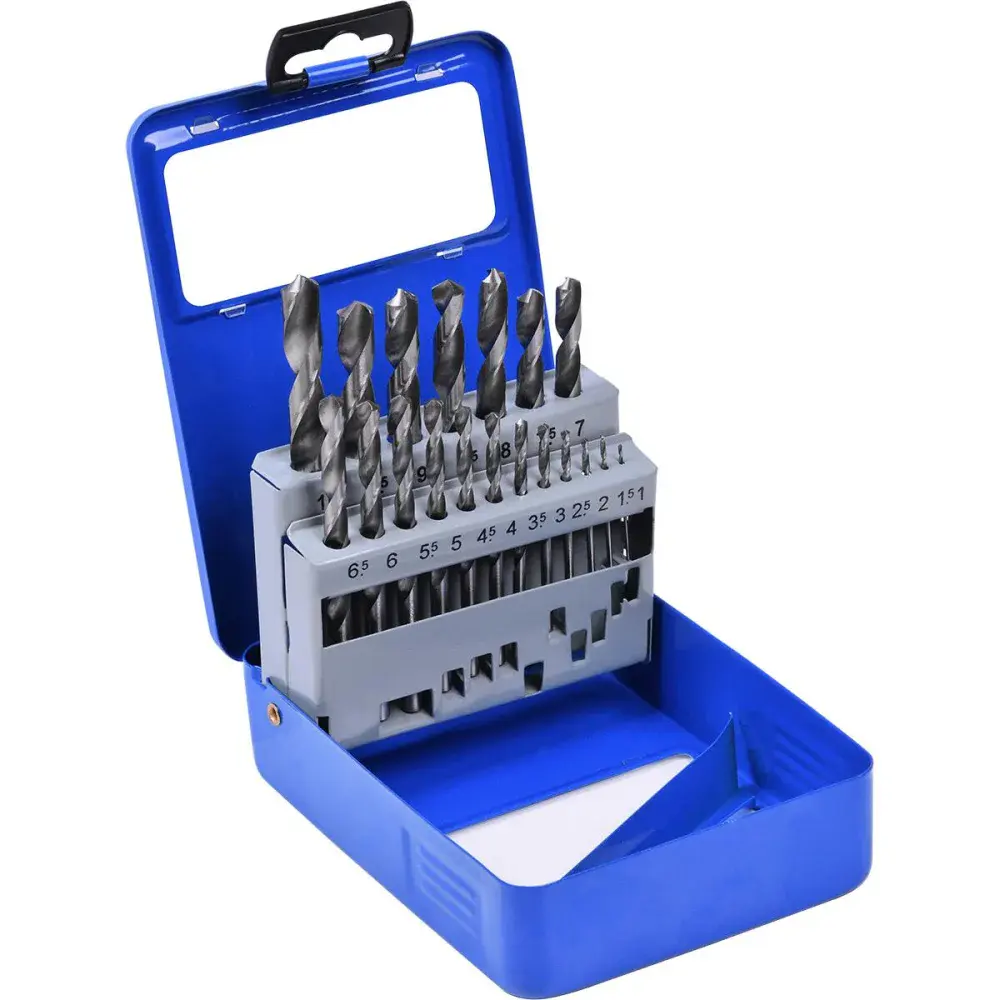Jogo de brocas de aço rápido com 19 peç 1X10MM Kala — fotografia de referência