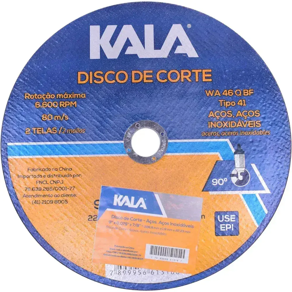 Disco de corte fino inox 9,9X22,23MM Kala — fotografia 5