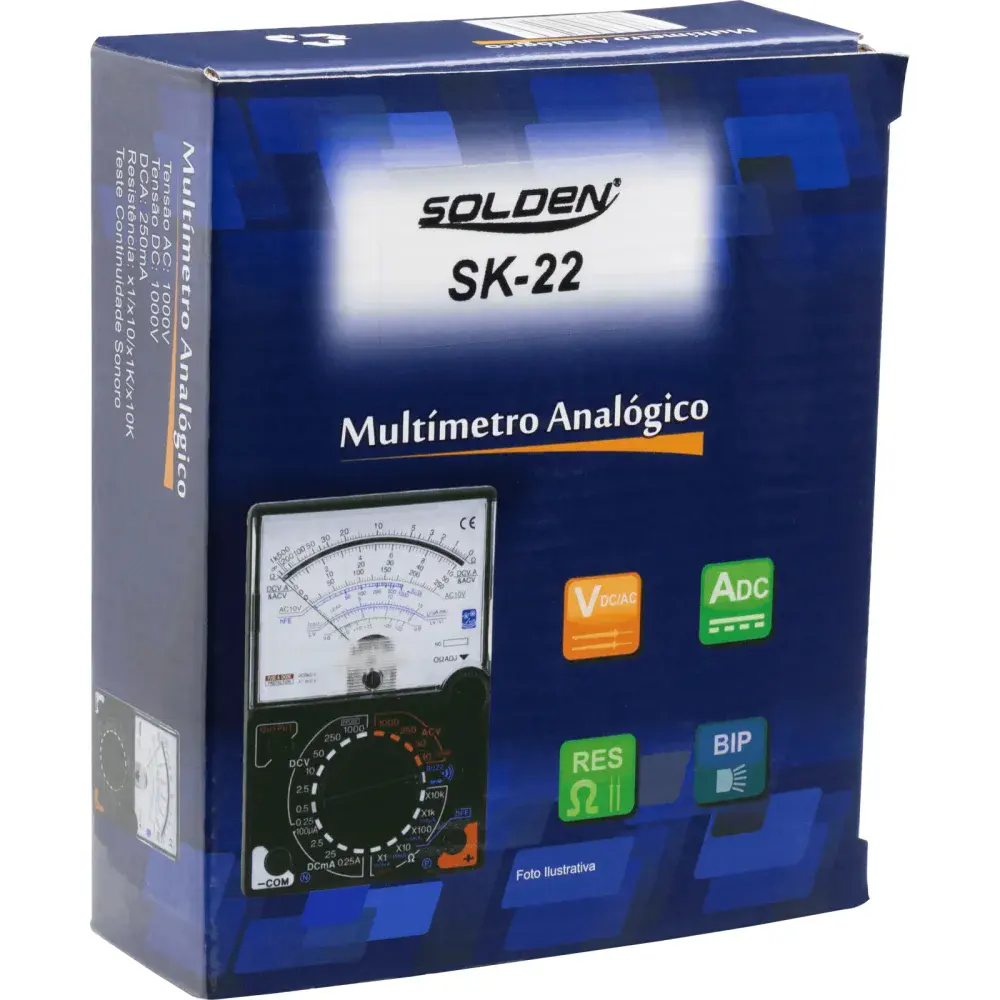 Multímetro analógico SK-22 ac/dc Solden — fotografia 11