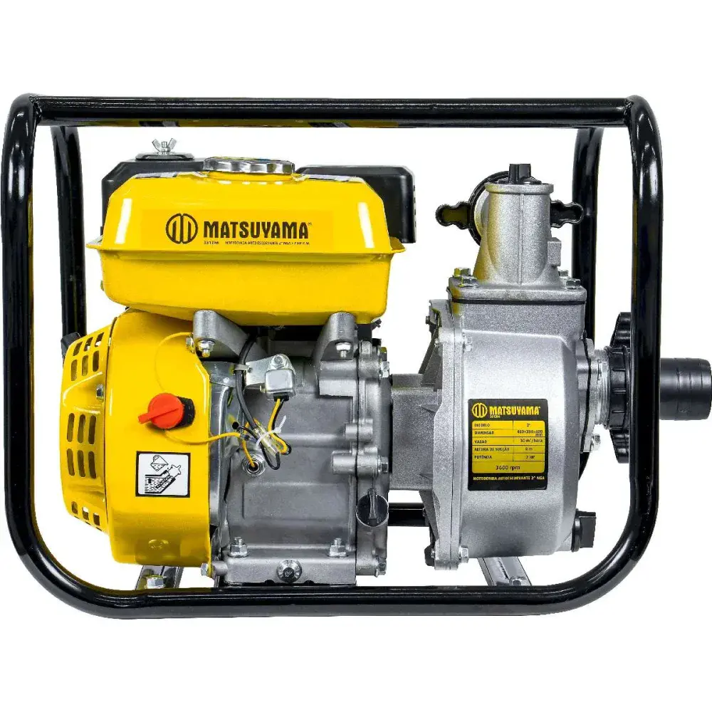 Motobomba a gasolina 7HP-NGA 2 auto escorvante pm Matsuyama — fotografia 12