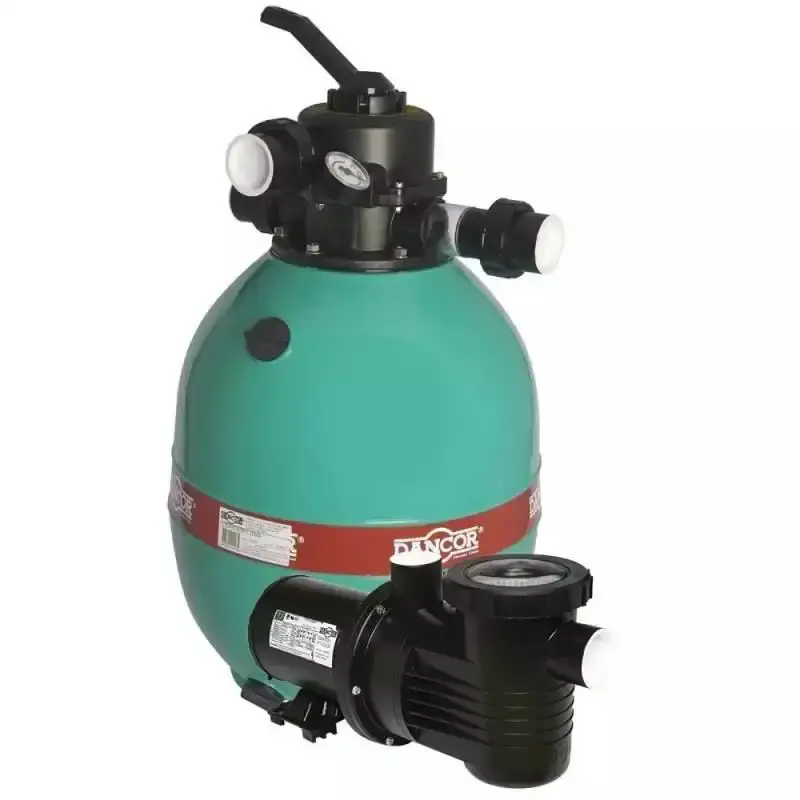 Filtro piscina DFR 11 com bomba 1/4 CV Dancor + areia