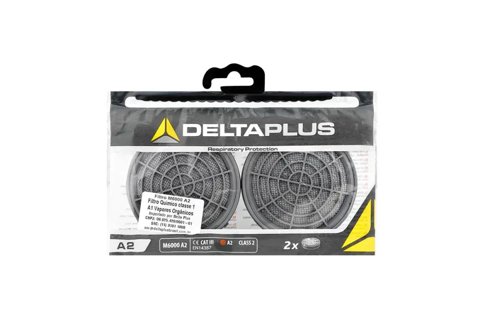 Kit com 2 filtros vapores orgânicos vo delta plus Deltaplus — fotografia 3