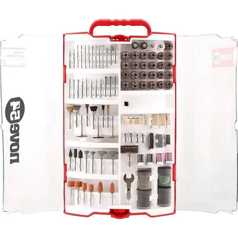 Kit para microrretífica dremel com 257 peças AMR257 Nove54 — fotografia 2