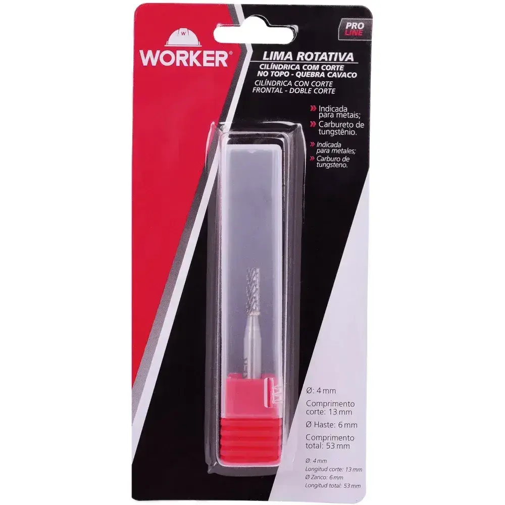 Lima rotativa cilíndrica 4MM com corte no topo Worker — fotografia 3