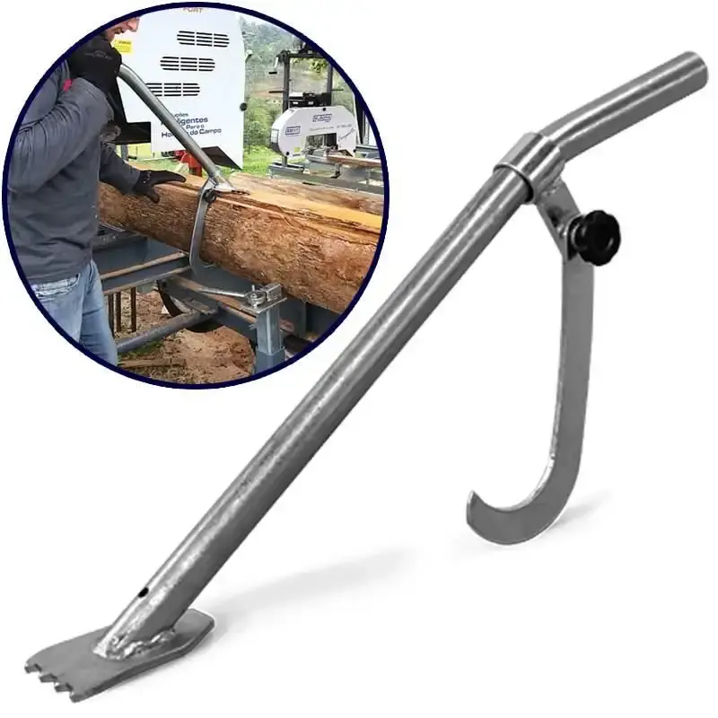 Canha alavanca para manuseio e derrubada de tora com cabo metálico 75 CM máquina fort
