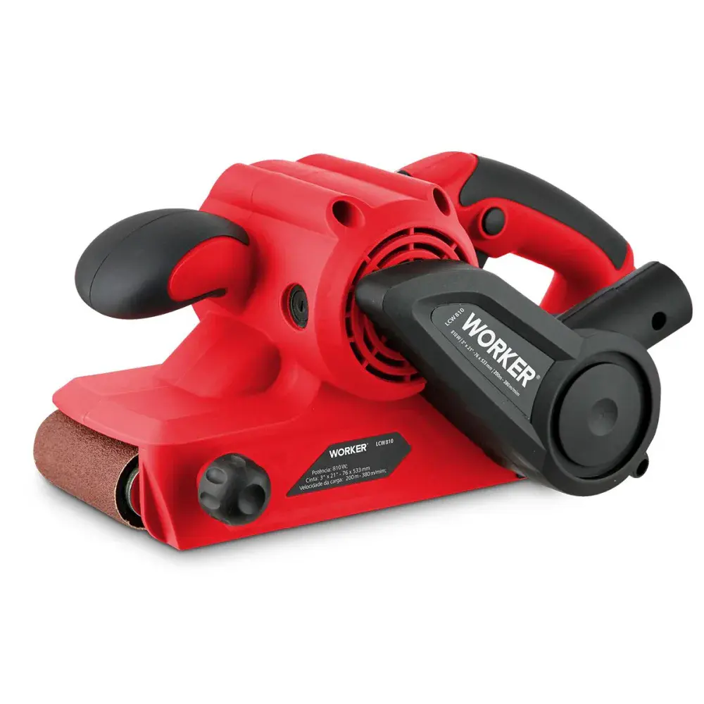 Lixadeira de cinta 810W 127V da Worker — fotografia de referência