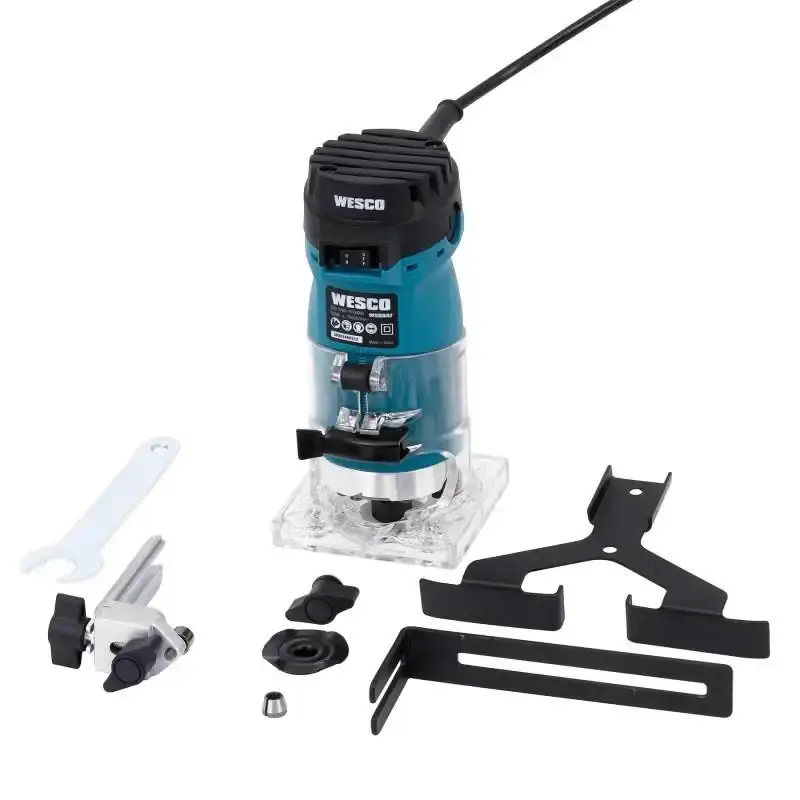 Tupia laminadora 6 MM 500W com 2 pinças WS5047 Wesco 220 V — fotografia 6