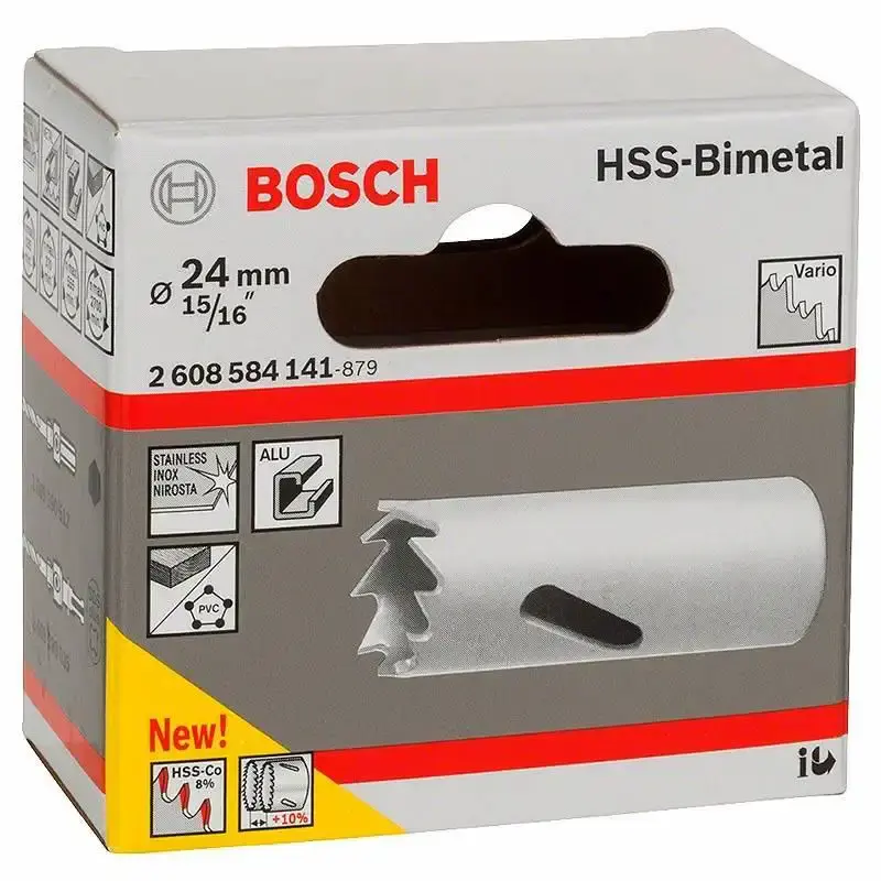Serra copo 15/16 pol 24MM em aço bimetálico e cobalto Bosch — fotografia 4