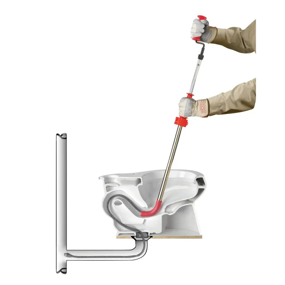 Desentupidora de vaso sanitário K-6P manual Ridgid — fotografia 9