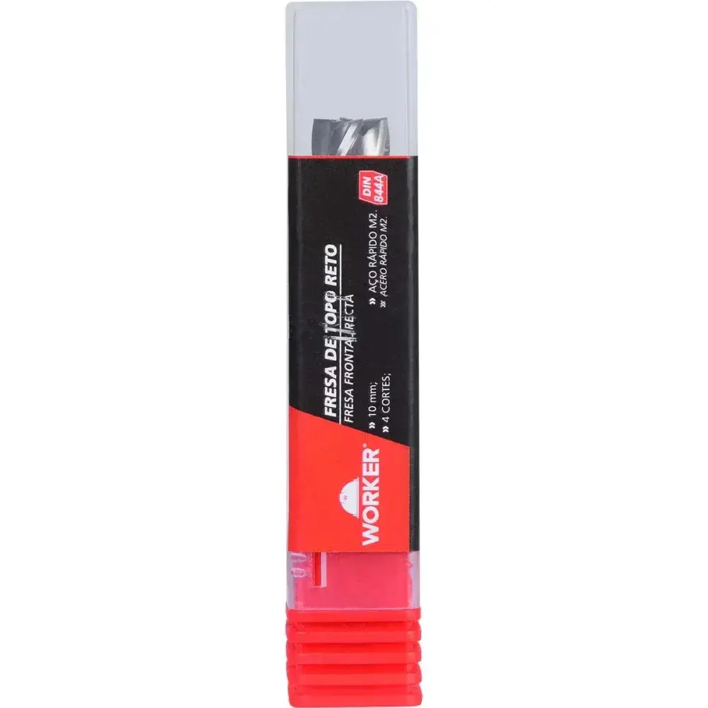 Fresa de topo reto aço rápido 10MM haste 10MM Worker — fotografia 12