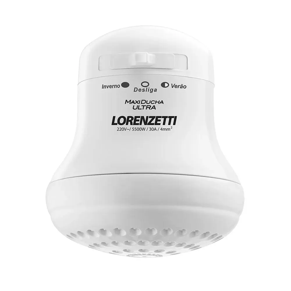 Chuveiro maxi ducha ultra 3 temperaturas 5500W lorenzetti Lorenzetti Duchas