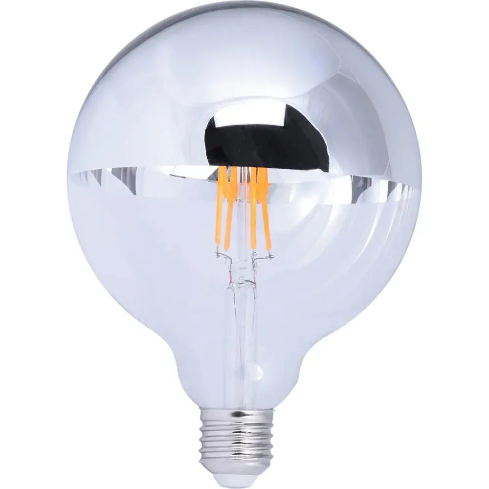 Lâmpada led filamento espelhado globo G125 bivolt Liege
