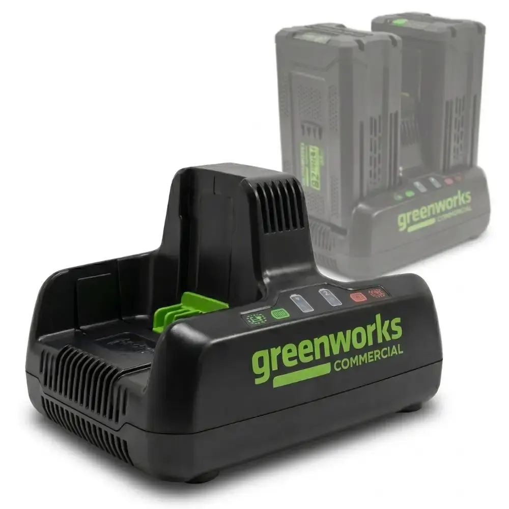 Roçadeira brushless 82V com soprador de folhas 760CFM + 2 baterias de lítio 4,0AH e carregador bivolt Greenworks — fotografia 4