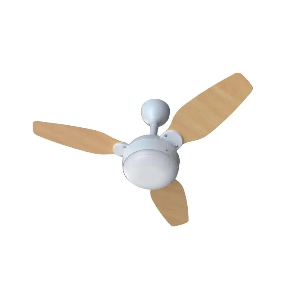 Ventilador de teto legacy inverter branco/pinus 127/220V Ventisol — fotografia 4