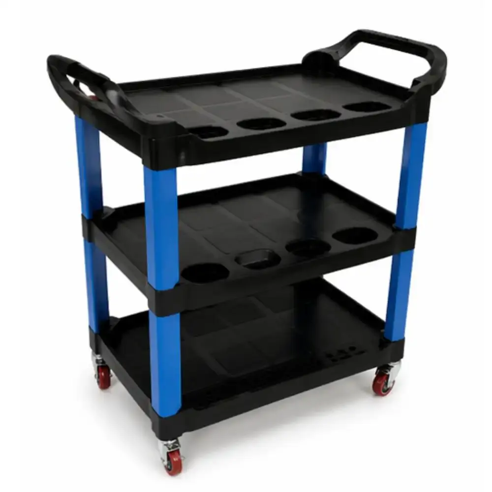 Carrinho para detalhamento automotivo com 3 prateleiras capacidade 200KG 10736 Bremen