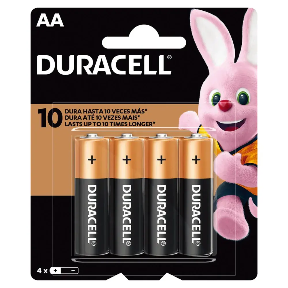Pilha alcalina aa pequena 4PEÇ Duracell