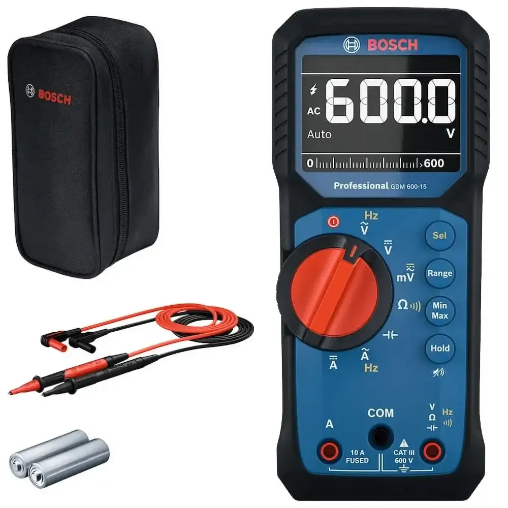 Multímetro digital CAT III 600V trms GDM 600-15 Bosch