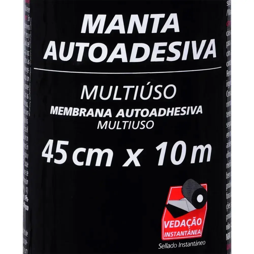 Fita manta asfáltica autoadesiva alumínio 45CM x 10M Worker — fotografia 8