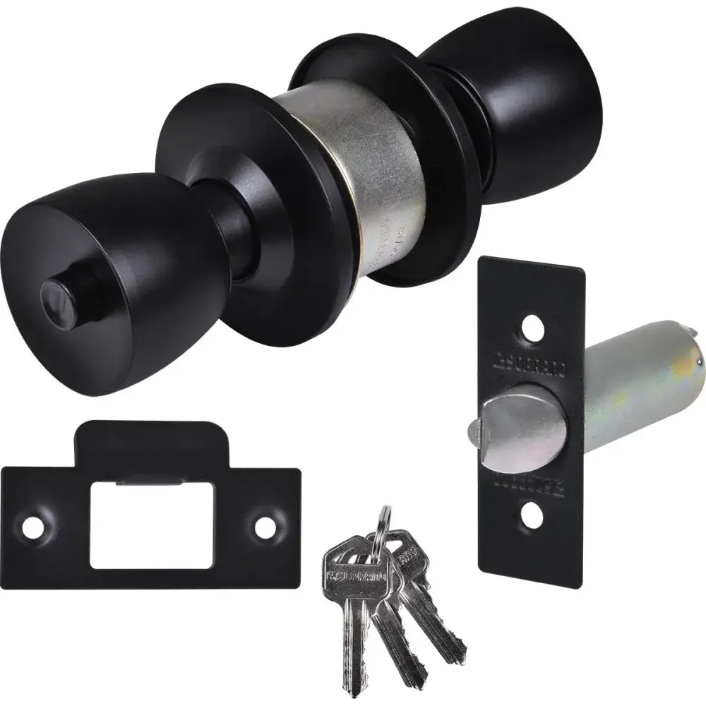 Fechadura cilíndrica 90MM preta Soprano