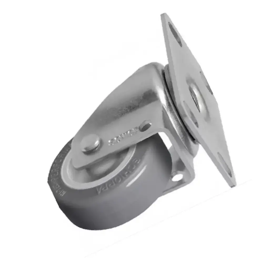 Rodízio Fixo Com Placa PVC 2 POL 40 kg SCHIOPPA — fotografia 5