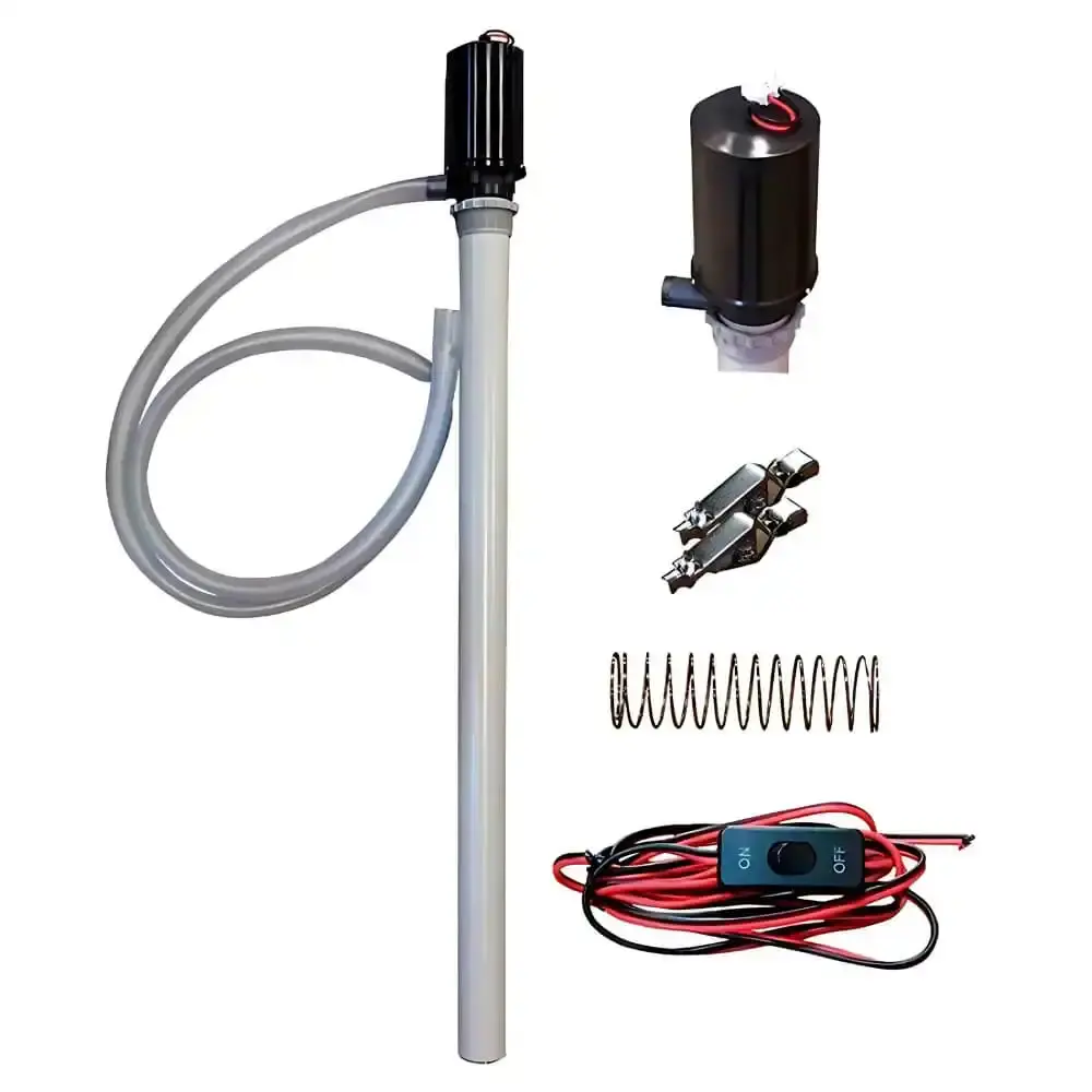 Bomba elétrica 12V para transferência de óleo diesel 20 l/min mangueira 2.5M 5981 Bremen — fotografia de referência
