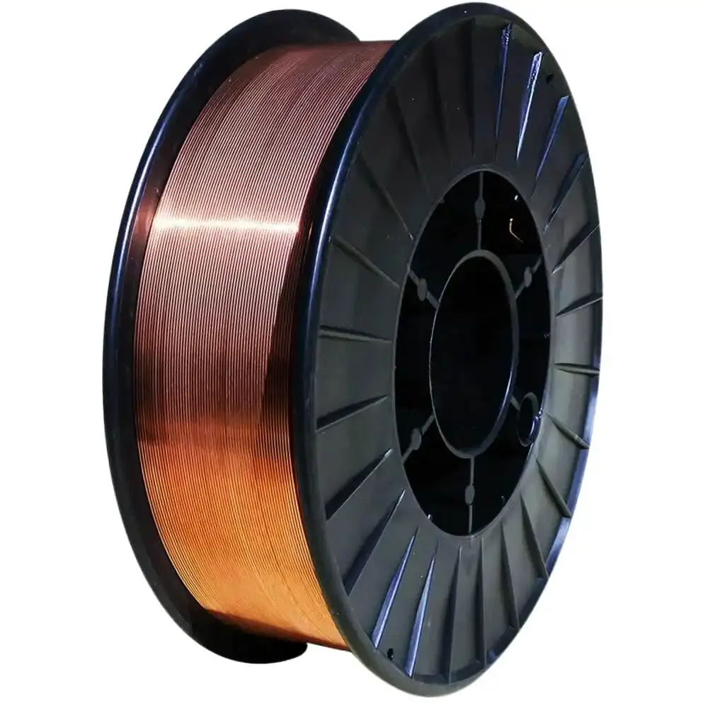 Arame para solda mig 0.8 MM rolo plástico 15 KG ER70S-6 brax — fotografia 2