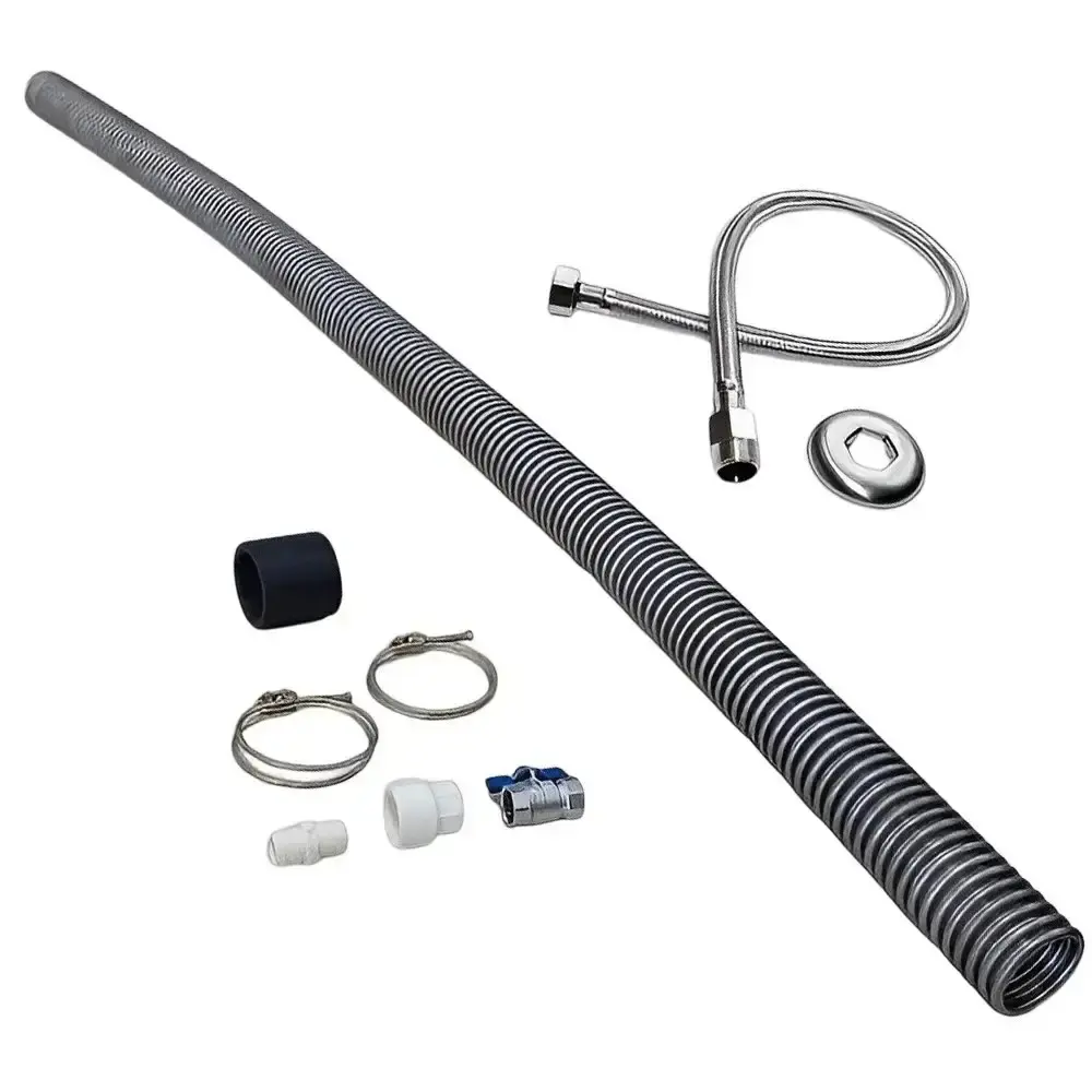 Kit de instalação flexível inox 1.1/2 POL para sauna a vapor 6KW a 12KW 20171 Sodramar — fotografia 5