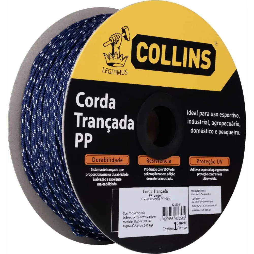 Corda trancada modelo pp 4,0MM color Collins — fotografia 4