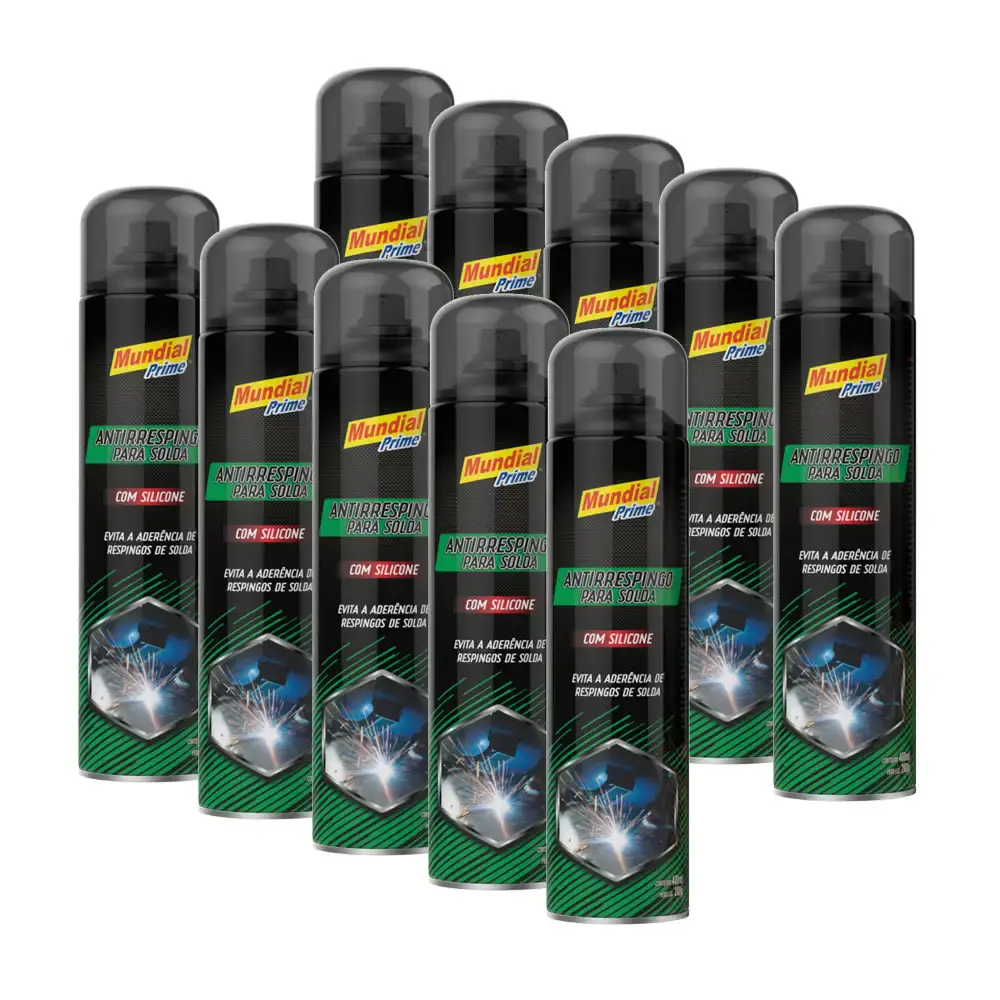 Anti respingo spray para solda com silicone 400ML 10 unidades Mundial prime
