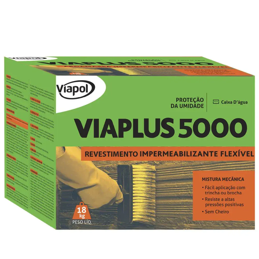 Revestimento impermeabilizante flexível viaplus 5000 18KG Viapol