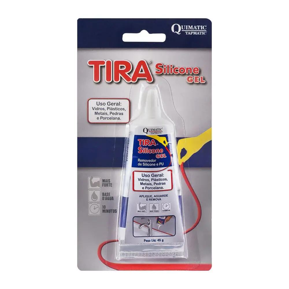 Tira silicone - à base dágua bisnaga 45G quimatic tapmatic