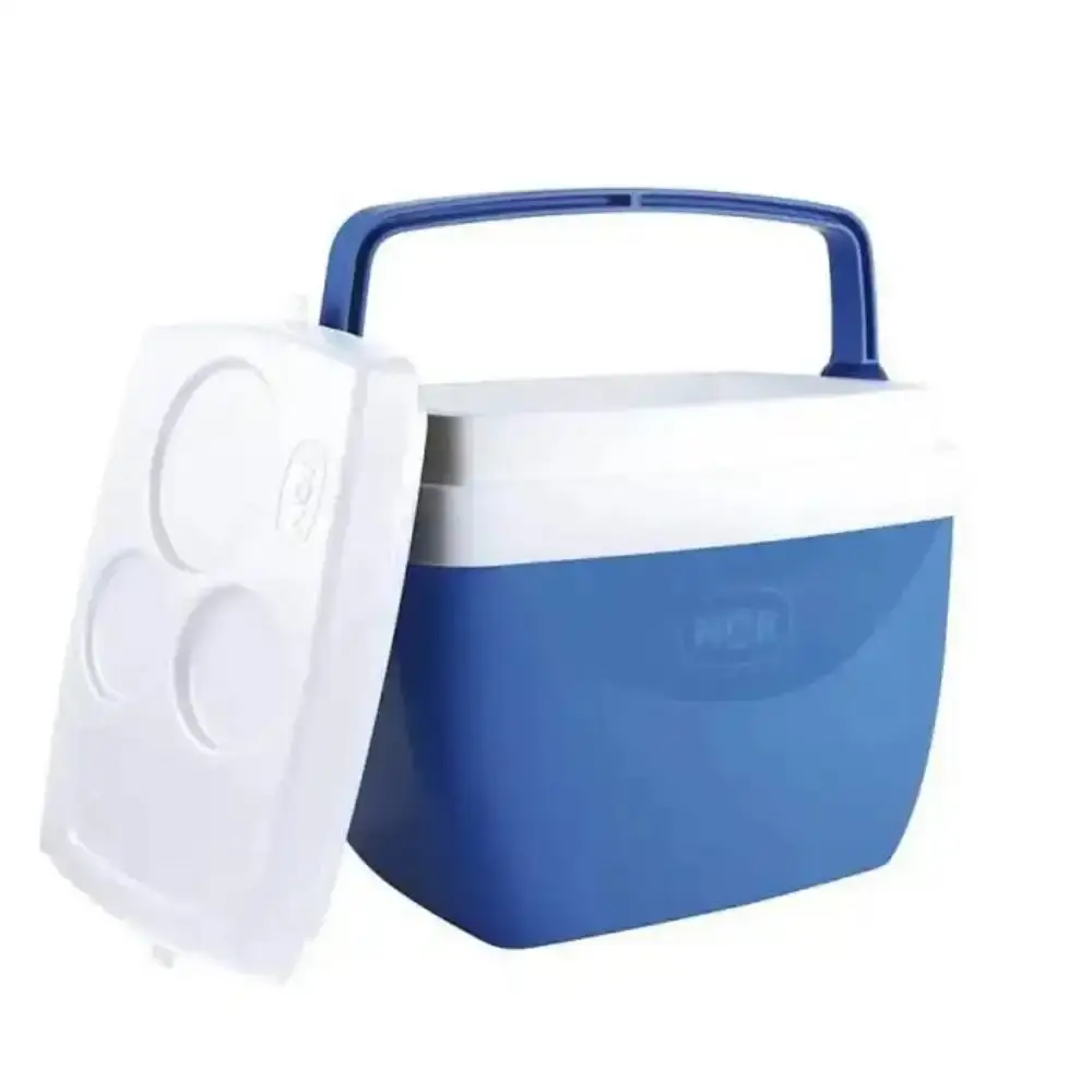 Caixa térmica 34L caixa térmica 12L azul com copo térmico com tampa 360ML preto Mor — fotografia 5