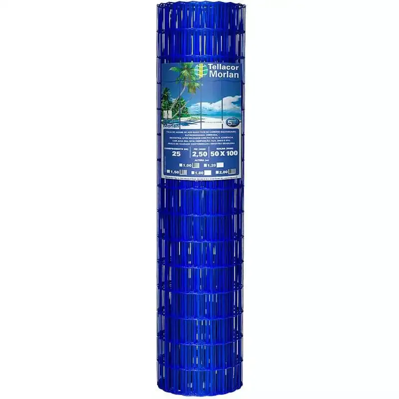 Tela Multiuso PVC Revestida Tellacor 1.00M x 25M Azul 3737 MORLAN