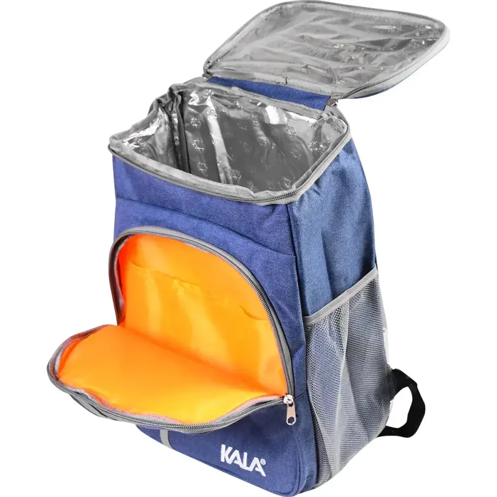 Mochila térmica com 2 bolsos frontais 18L azul Kala — fotografia 8