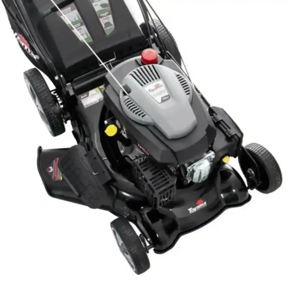 Cortador de grama à gasolina 6 HP 4 tempos com tração e recolhedor 4 em 1 TLM510TRMS-60L Toyama — fotografia 5