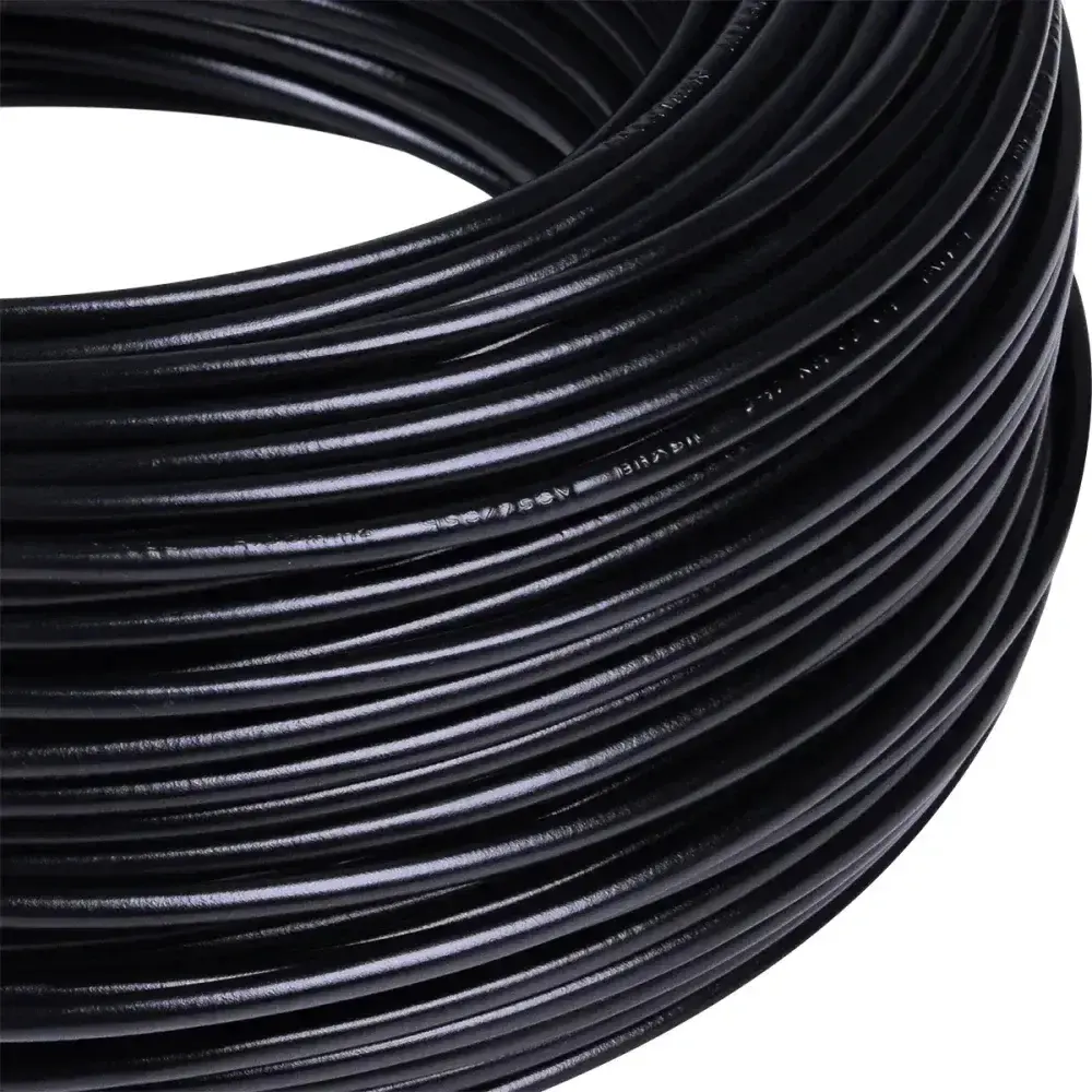 Cabo flexível 4MM 750V 100M preto Megatron — fotografia 8