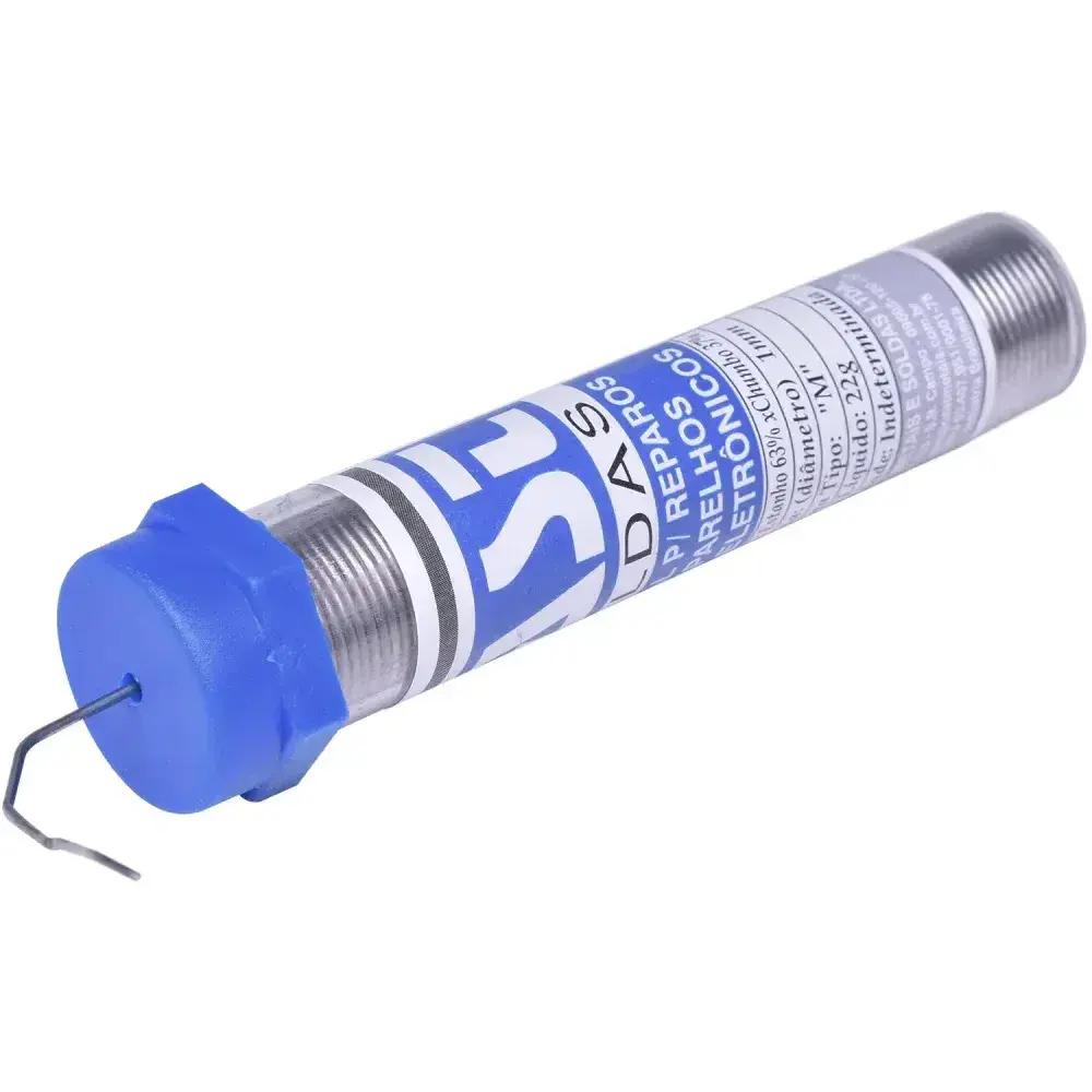 Solda estanho em tubo 60SN x 37PB 22G cast Worker — fotografia 8