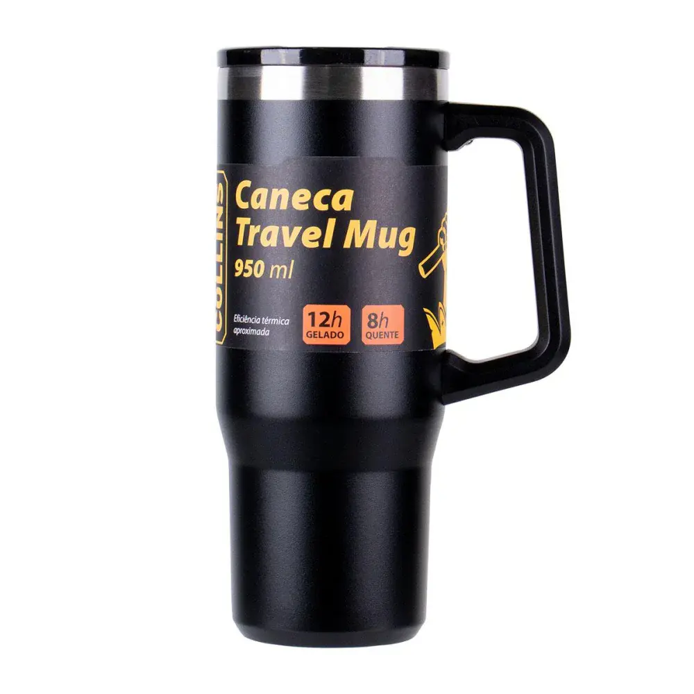 Caneca travel mug 950ML inox Collins